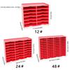 Efficient PVC Storage Solution for Desk Organizers Colorful and Portable Compartments for Various Items Organization