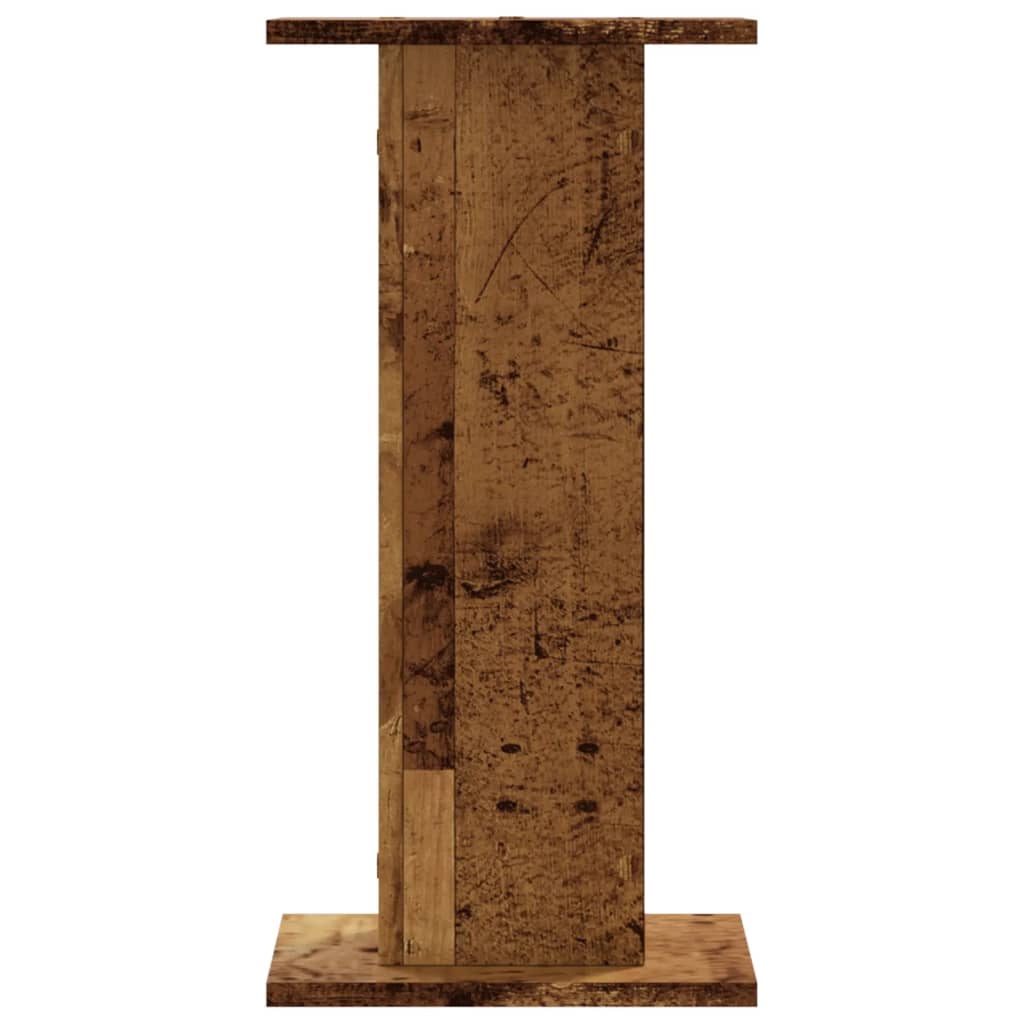 Speaker Stands (2 Pcs) Vintage Wood Look 30 X 30 X 60 Cm