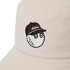 MALBON GOLF New Basic Logo Bucket Hat Beige
