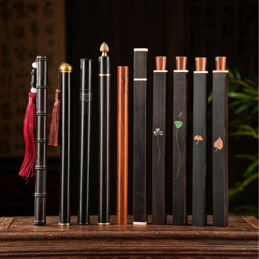 Black Ebony Wood Incense Holder - 10g Pack for Home Use Gift Giving, Elegant Agarwood & Sandalwood, Exquisite Incense Burner