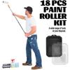 Paint Roller Kit, 4"9" Paint Rollers for Painting Walls, House Painting Paint Supplies,Paint Tray with Liner, Angled Paint Brush,for Painting Tools,