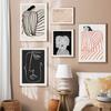 Nordic Posters and Prints for Living Room, Abstract Lines, Woman Geometry, Dog and Bird Wall Art, Wall Pictures