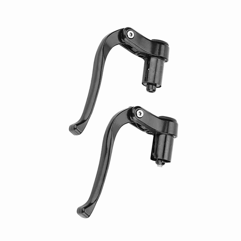 Brake Level Fixed Gear Folding Bike Handlebar Cycling Accessory (Black)
