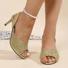 New Large-size Versatile Sandals for Women, Sheer Low-heeled Shoes