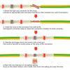 Waterproof Heat Shrink Solder Ring Terminal Connectors - White, Red, Blue, Yellow