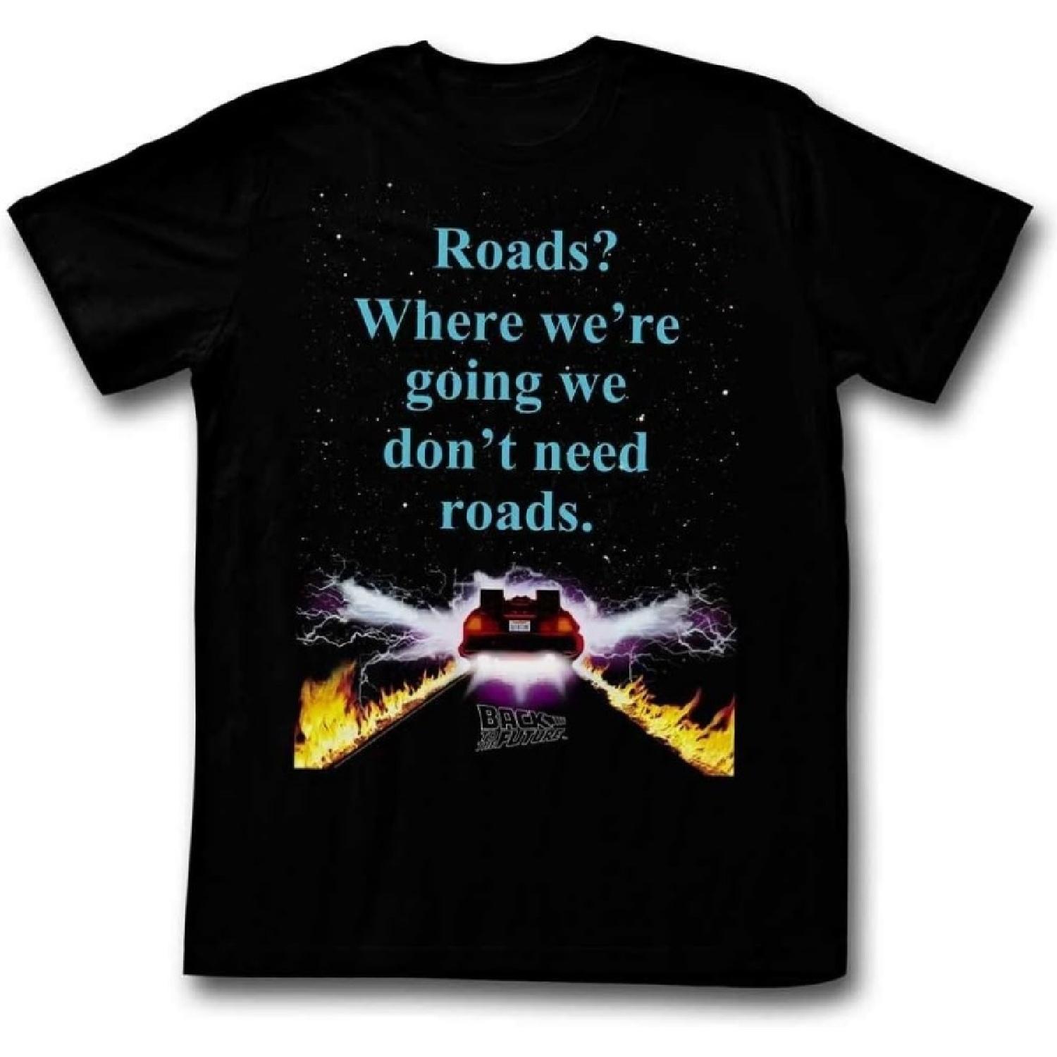 A&E Designs Back to The Future Shirt No Roads T-Shirt XXXXXL разноцветный