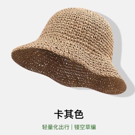 Pearl straw hat summer travel sunscreen sunshade bucket hat new straw seaside vacation net red hat