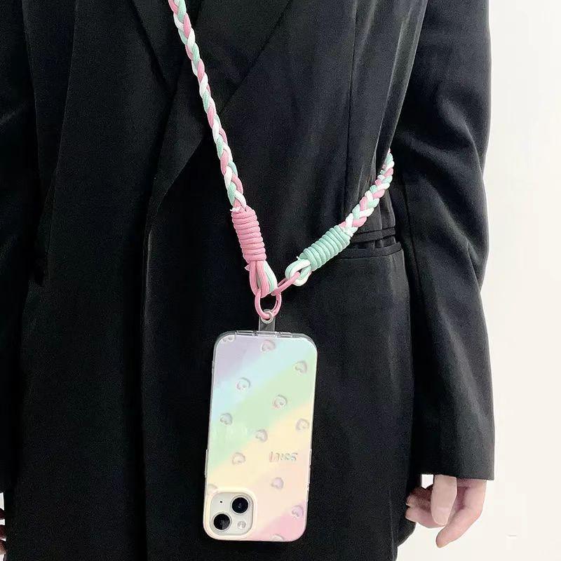 Candy Color Crossbody Phone Lanyard - Universal Neck Strap for Anti-Drop Protection