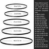 5 Pack Record Player Belt Rubber Drive Bands Record Player Drive Belts Turntable Repair Part Rubber Texture for Player