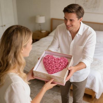 100Pcs Artificial Rose Heads 3.5cm Foam Roses PE Realistic Simulated Flowers for Wedding Party Valentine Gift Home Decoration Bouquet