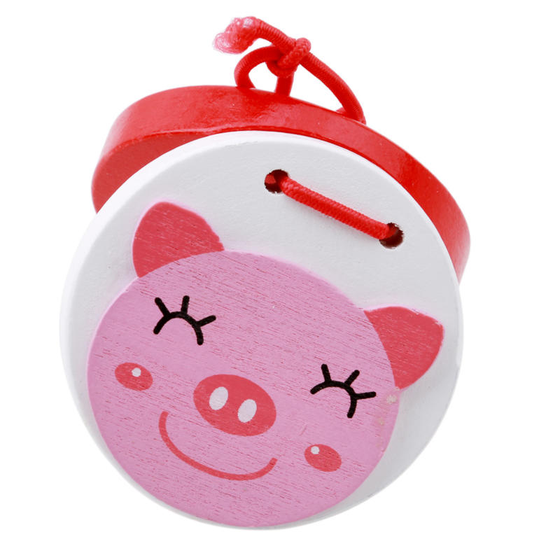 Preschool Early Castanets Toys Clapper Handle Musical Instrument Educational
