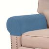 2Pcs/set Classic Stretch Velvet Armrest Covers for Sofa, Fitted Elastic Band Slipcover Grip, Furniture Protector for Chair,  Sofa
