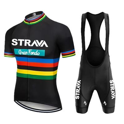 Fietsshort met korte mouwen en bandjes, sneldrogende set voor heren en dames, racefietsfietsfietsfietsbroek 2026 zomer ademende fietspakset