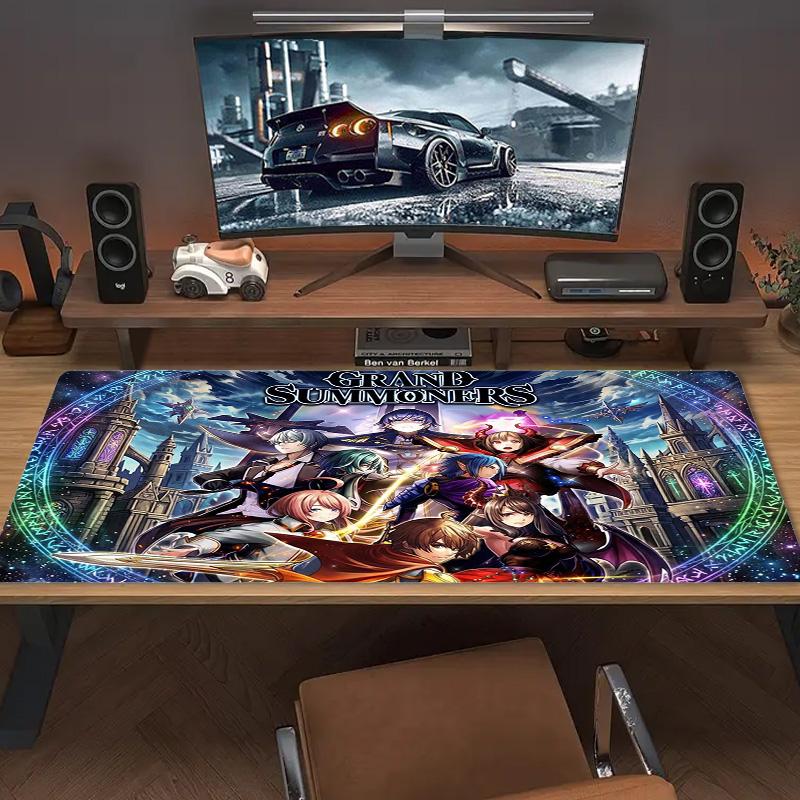 Grand Summoners Color Mouse Pad Large Gaming Table Cushion Non-slip Laptop Tablet Big Mousepad XXL Mat Mini PC Playmat With Lock Edge