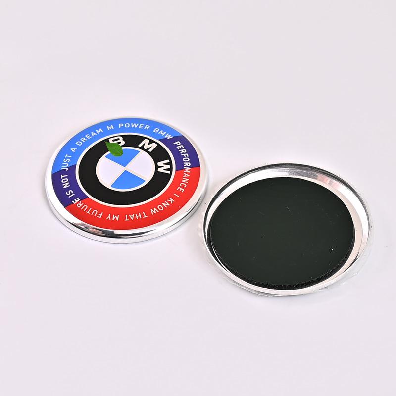 2026 Hot 45mm Car Steering Wheel M Emblem Badge Sticker For BMW E46 G80 F48 E84 G01 F30 G11 X1 X3 X5 X6 G07 F15 Auto Styling Accessories