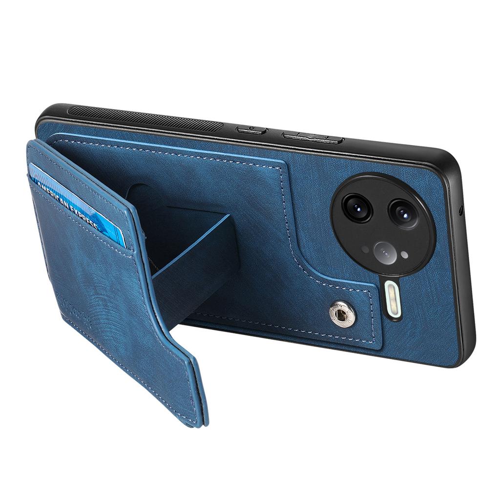 For Xiaomi Poco F7 Ultra 5G/Xiaomi Redmi K80 Pro 5G Case Zipper Card Holder Kickstand Leather+PC+TPU Phone Cover