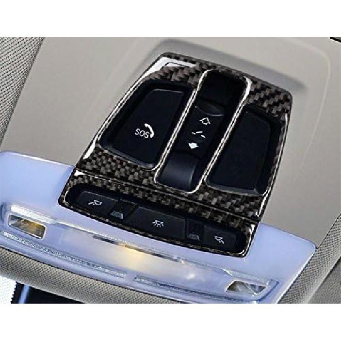 Carbon Fiber Car Roof Front Reading Light Trim Cover for BMW X5 X6 F15 F16 2014-2018