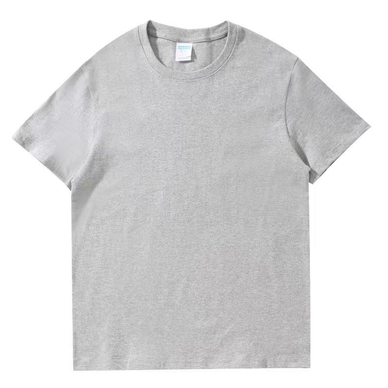 Herren einfarbige Streetwear, 100% atmungsaktives und bequemes Baumwoll-Rundhals-T-Shirt, Sommer modische und lässige Streetwear