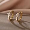 European and American personalized geometric flower versatile earrings for women