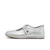 Bobs Womens Mesh Round Toe Velcro Low Top Casual Shoes Women Sneakers 114357-SIL
