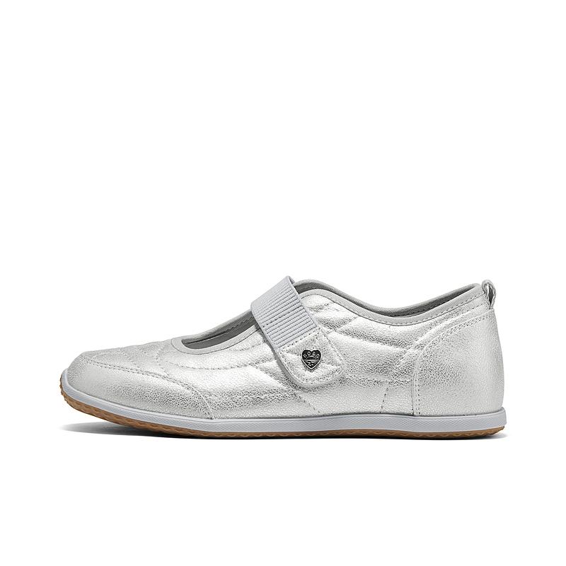 Skechers Bobs Womens Mesh Round Toe Velcro Low Top Casual Shoes Women sneakers 114357-SIL 36