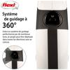 Retractable Leash - FLEXI - 4903 - 5 M - White/Black - For Dogs Up To 30 Kg