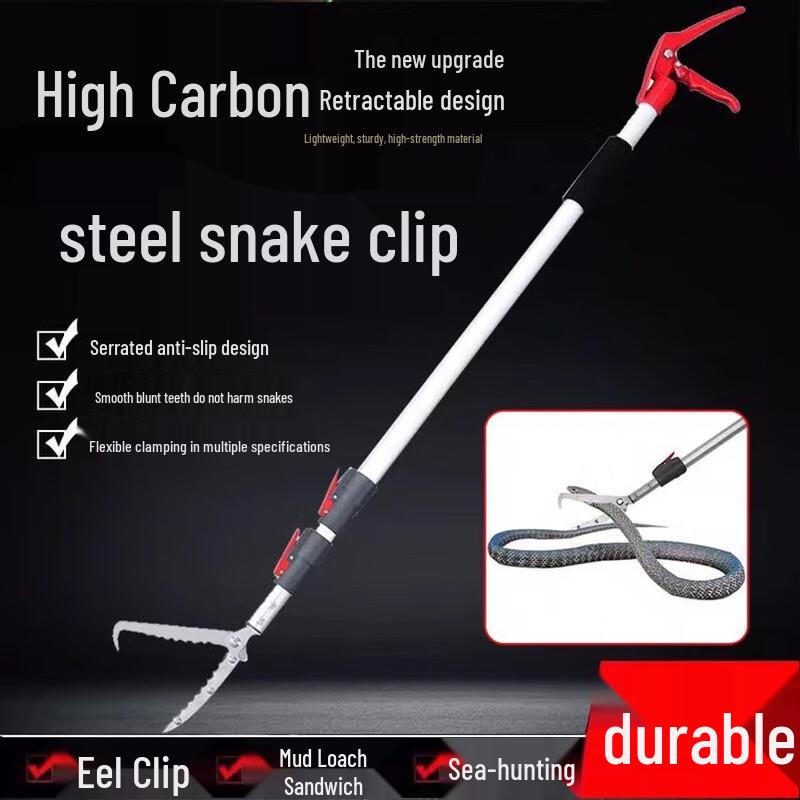 Lilang Extendable Anti-Bite Snake Catcher Tongs