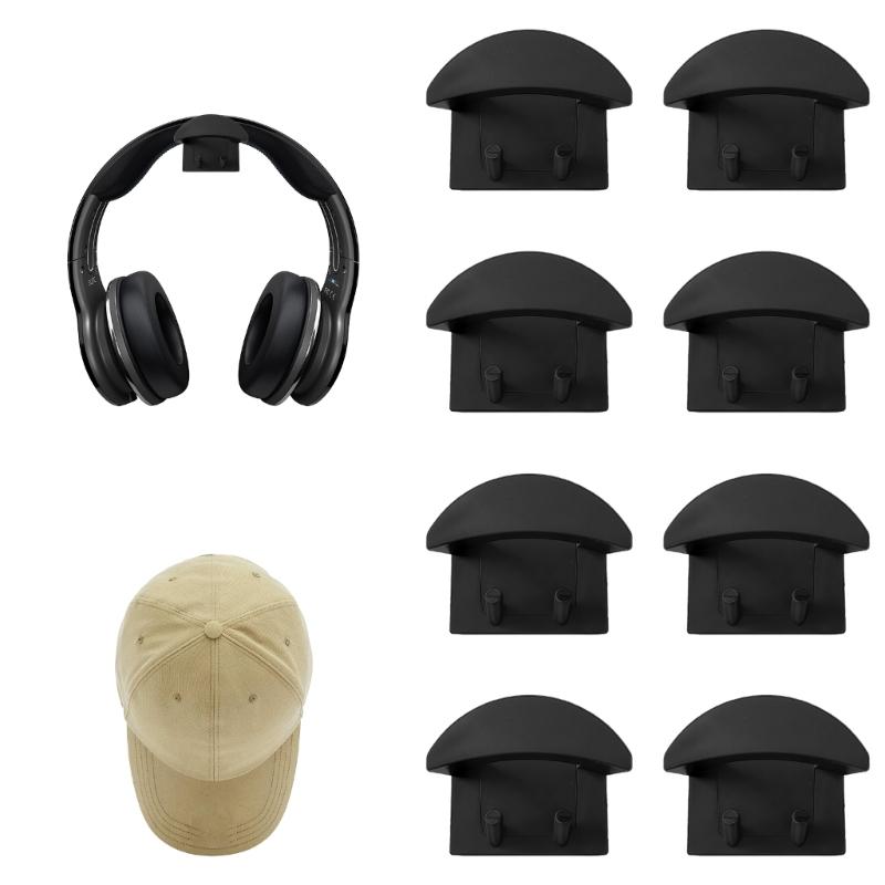 

Strong Adhesive Wall Hooks Removable ABS Plastic Hook For Keys Coat Bags Hanging Home Storage Solution чорний