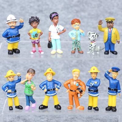 12 adet/takım Mini İtfaiyeciler Penny Steele Modelleri Anime İtfaiyeci Sam Çocuk Oyuncakları