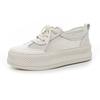 Zapatillas para Mujer Primavera y Verano 2025 Nuevas de Color Sólido Casual Versátiles Transpirables Malla de Cuero Zapatos de Mujer con Suela Gruesa