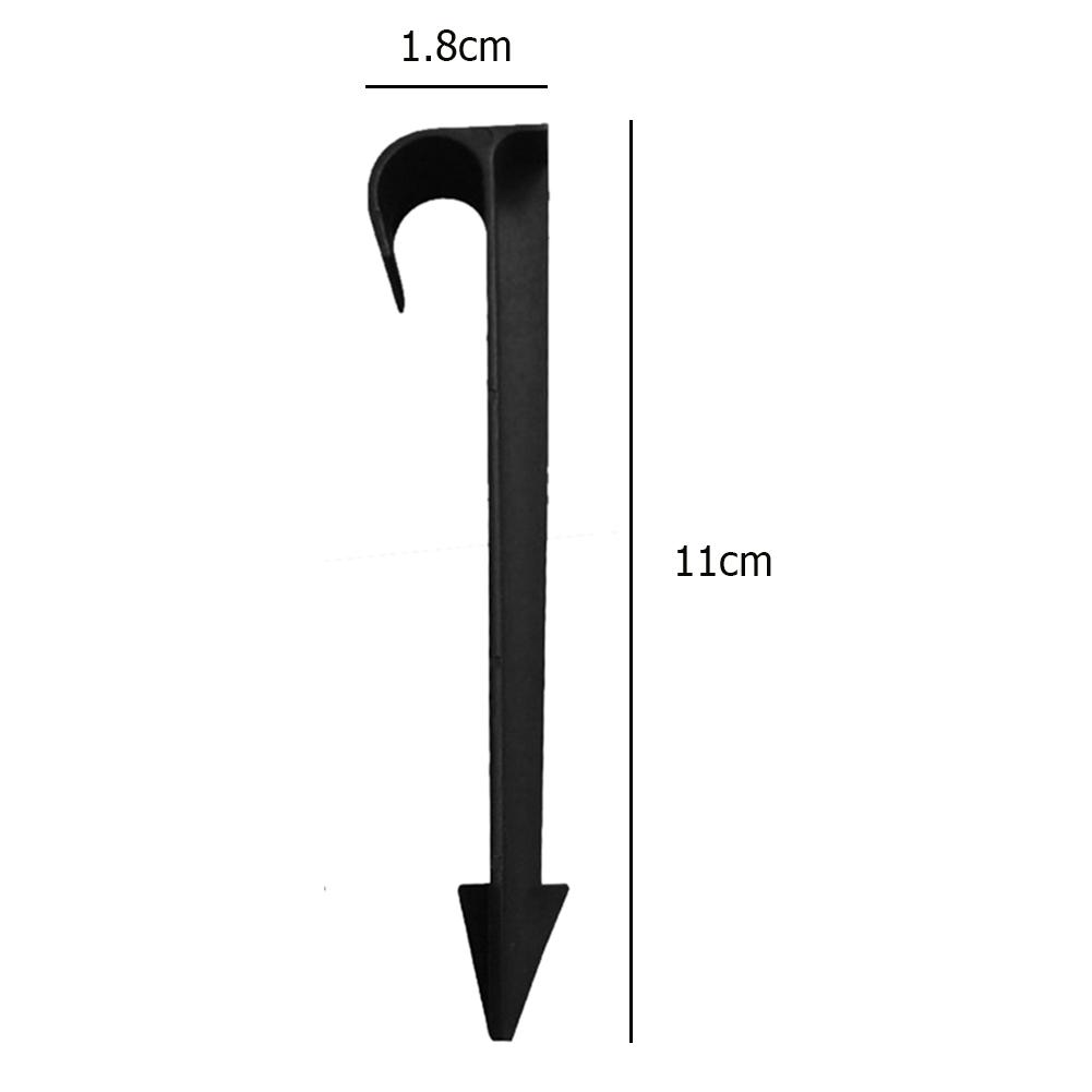 50pcs J Hose Holder Micro Irrigation Garden Irrigation Hose Anchors 16mm Fixed Stakes Tubing Holder Pipe Stems Drip Irrigation