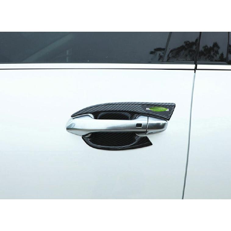 For Kia Seltos 2020-2023 Carbon Fiber External Side Door Bowl Molding Cover Trim