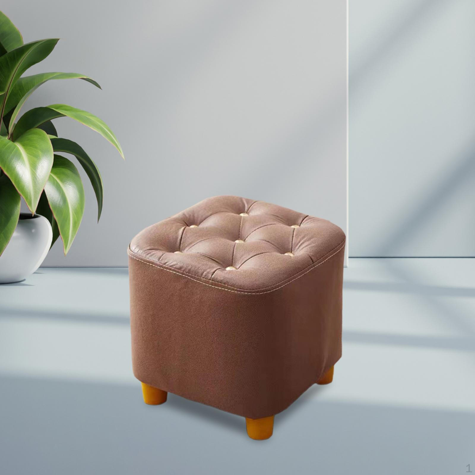 

Компактная пуфик для ног для использования дома и в офисе коричневый