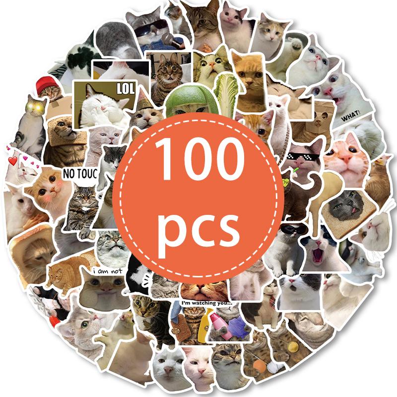 High-Quality 100Pcs High-Quality Cat High-Quality Stickers High-Quality Funny High-Quality Cute High-Quality Cat High-Quality Stickers High-Quality