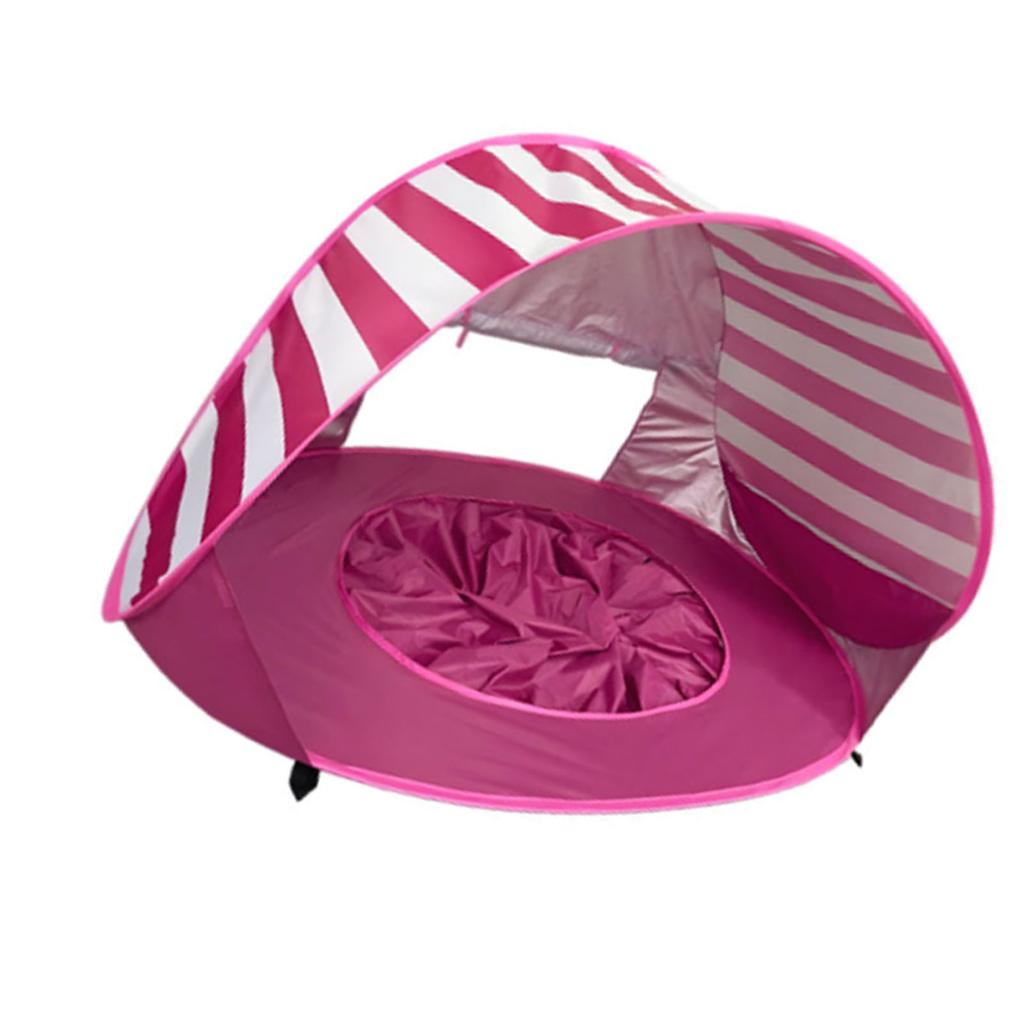 Baby Beach Tent Striped Sun Shade Quick Setup Portable Play Tent for Outdoor Camping
