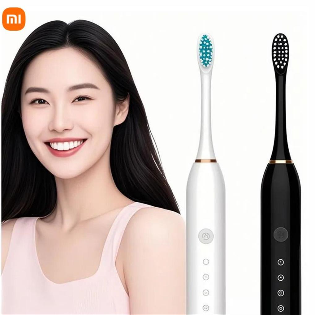 

Electric toothbrush, audio electric toothbrush, with 4 sockets and 6 unique modes, waterproof grade IPX7. Option1