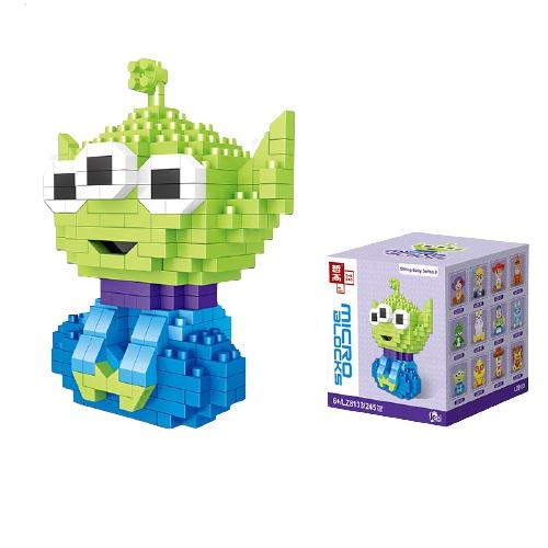 Cute Magic Mini Blocks Cartoon Dinosaur Model Anime Building Toy Juguetes Auction Figure Kids Gifts Girls Present