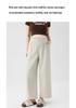 2026 New Wide-Leg Maternity Cropped Pants - Lightweight, Non-Constricting Waist for Spring & Summer
