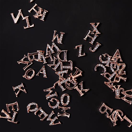 Alfabete de manichiură elegantă Decorative de lux care nu căde