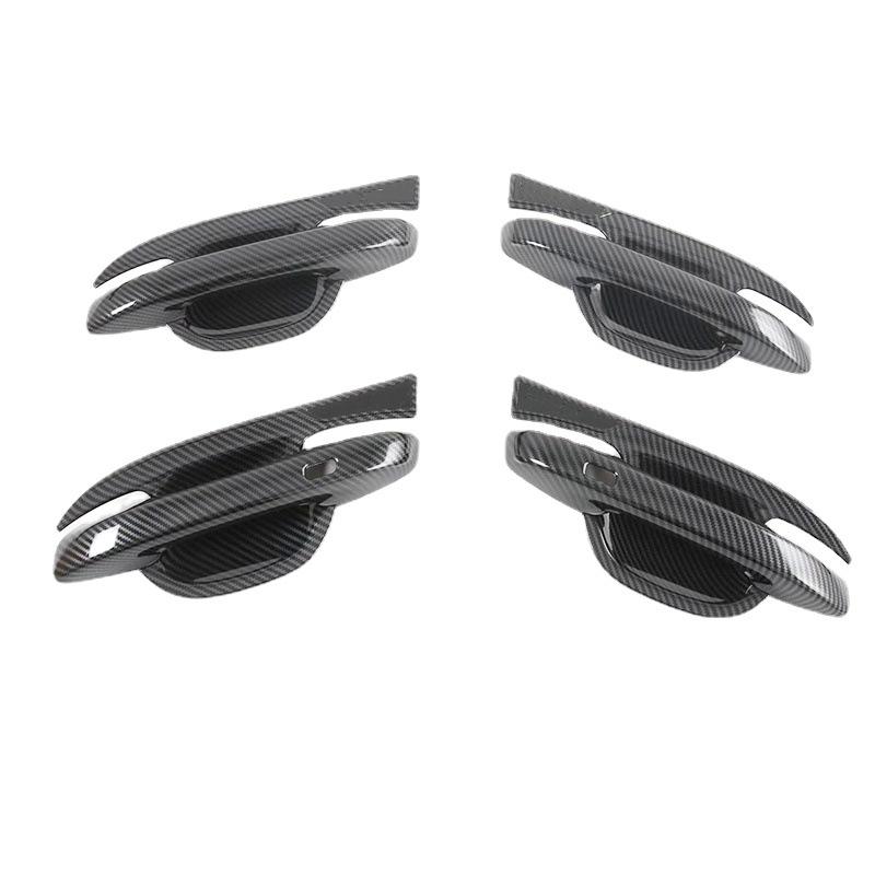 

Kia Sorento 2021-2022 Накладки на ручки дверей с рисунком под карбон