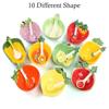 Ceramic Creative Fruit Shape  Bowl Cartoon Vegetable Tableware  Cute Bowl Serving Bowl Strawberry  with Spoon Japanese