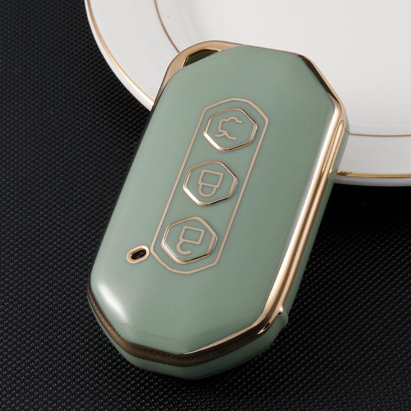 Fashionable Gold Edge TPU Key Cover for 2020 Wuling Ka Jie