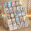 Ultraman Acrylic Card Display Stand - Tiered Desktop Postcard Organizer with Divided Slots