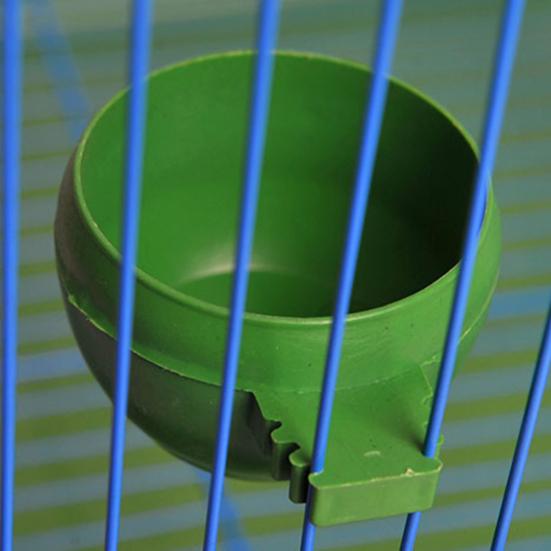 Bird Bowl Round Innoxious Plastic Practical Bird Feeder for Parrot