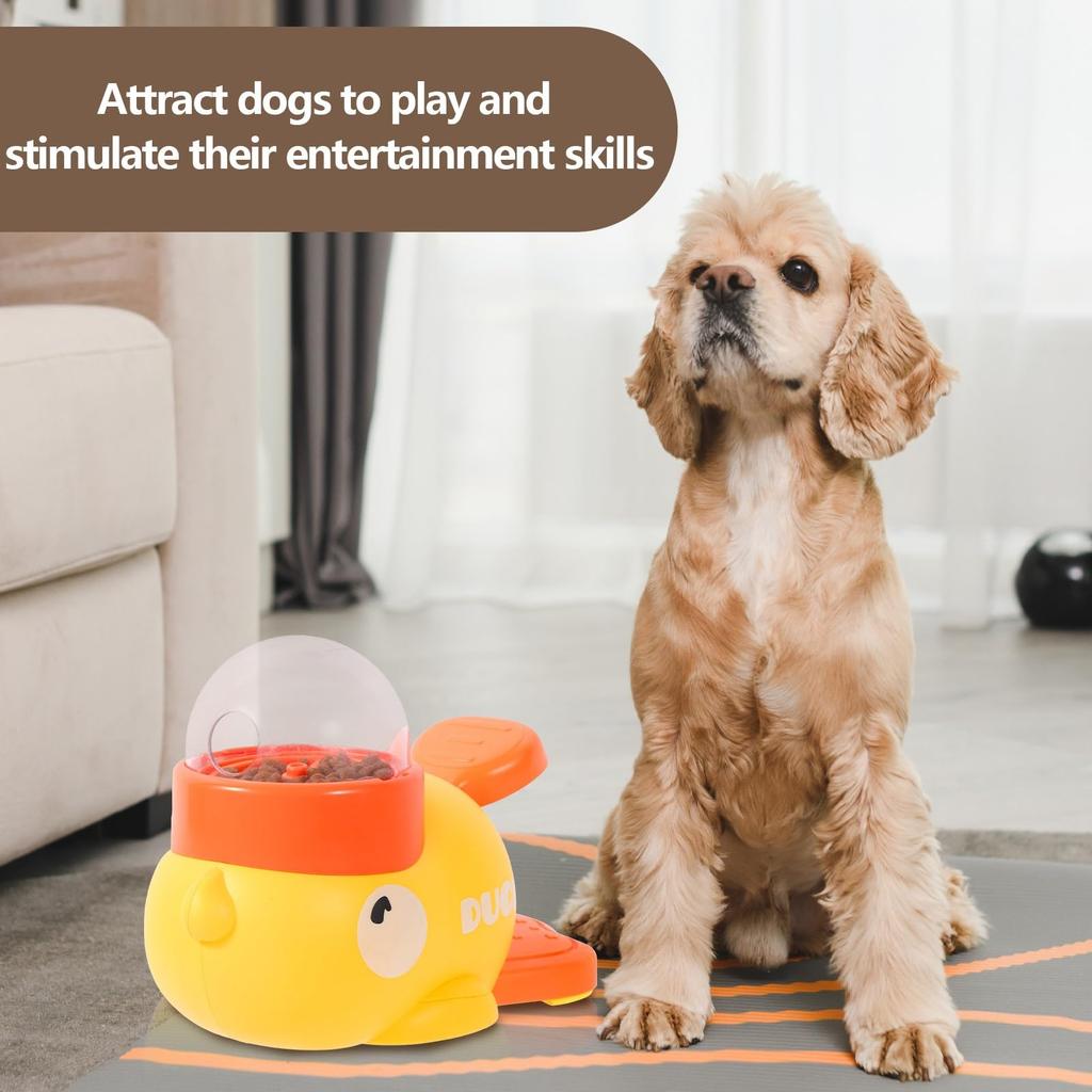 Pet Treat Dispenser Toy Dog Slow Puzzle Feeder Interactive Duck Treat Dispenser Automatic Feeder Toys for Dog Training Supplies