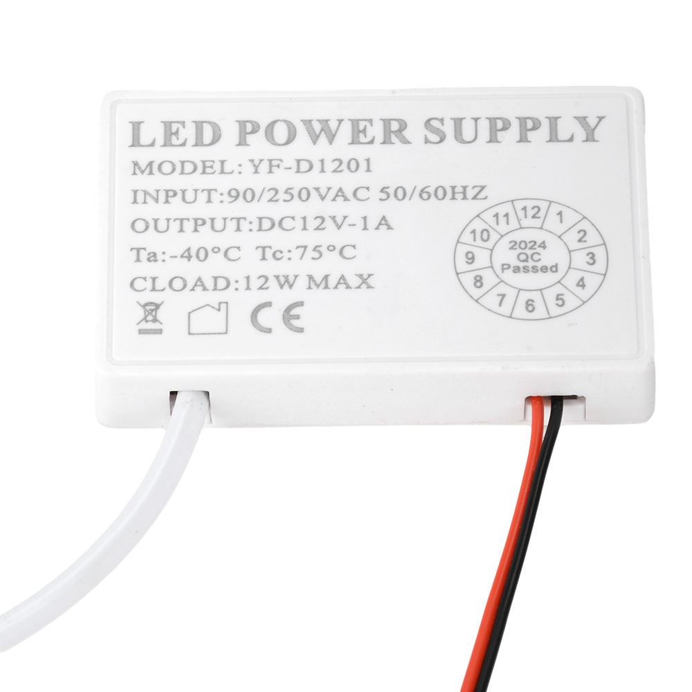 DC 12V 1A 12W Infinitely Dimmable Touch Sensor Switch LED Driver All-in-One Sensor Switch Power Supply Monochrome /Tricolor