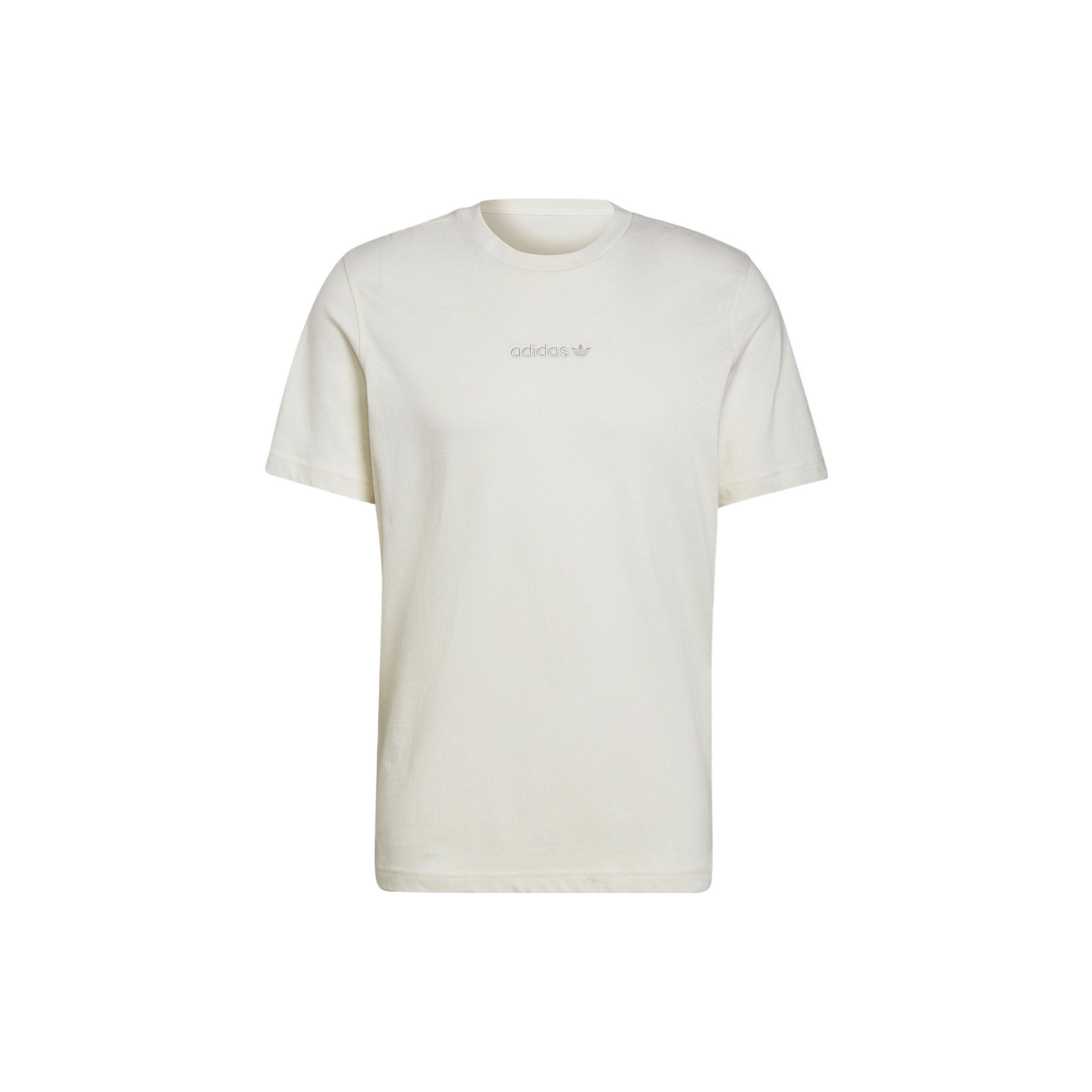adidas originals Logo Round Neck Pullover Short Sleeve White Men s HP0443 S