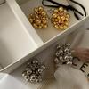 925 Sterling Silver Irregular Beaded Earrings with Textured Metal Balls – European/American Style, Exaggerated Fashion Design