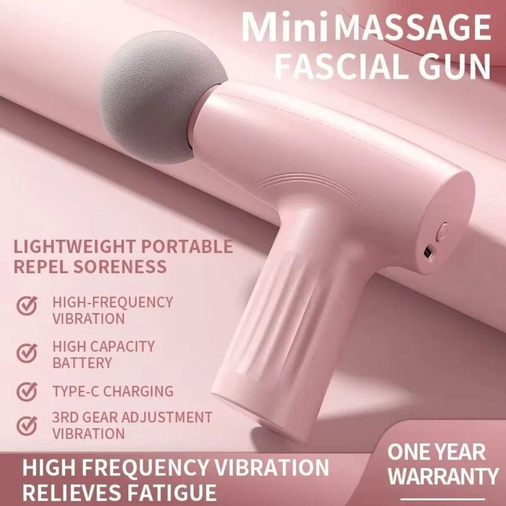 Soft Massage Head Mini Fascia Massager Handheld Muscle Massage Machine  Fitness Equipment