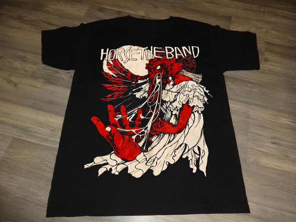 

New Horse the Band Black Full Size S to 5XL T-Shirt Cotton Unisex T-Shirt Graphic Tee XXXL
